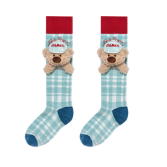 13DE MARZO Plaid Colour-block Socks