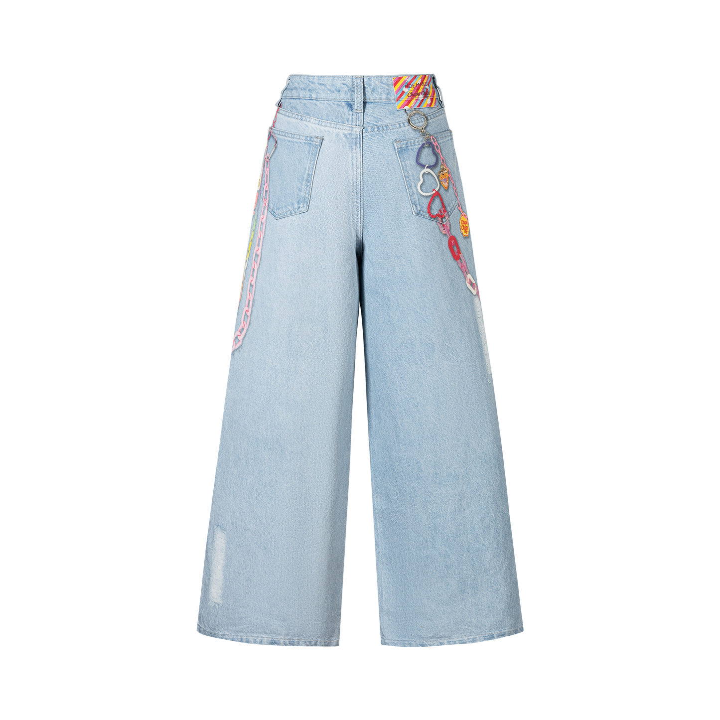 13DE MARZO Charm Chain Printed Jeans - 13DE MARZO