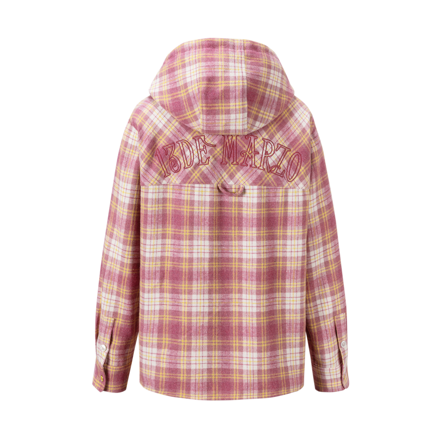 13DE MARZO Lollipop Hooded Shirt Jacket Pink - 13DE MARZO