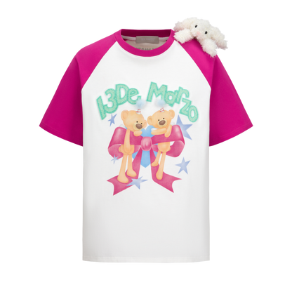 13DE MARZO Digital Printing Shoulder T-shirt - 13DE MARZO