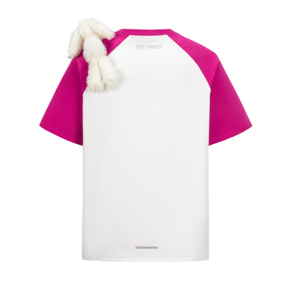 13DE MARZO Digital Printing Shoulder T-shirt - 13DE MARZO