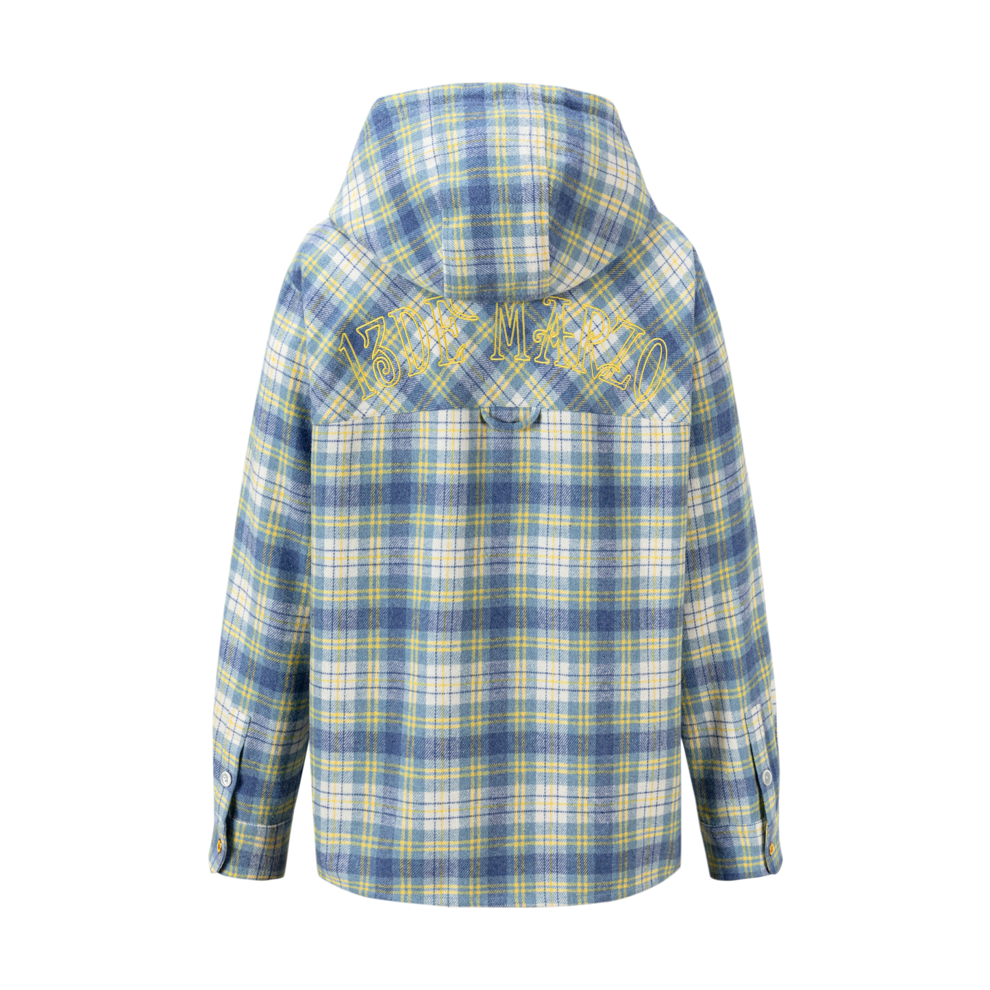 13DE MARZO Lollipop Hooded Shirt Jacket Blue - 13DE MARZO