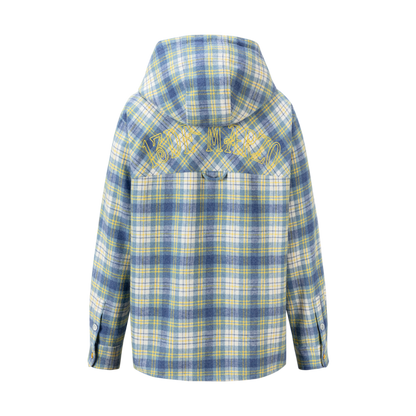 13DE MARZO Lollipop Hooded Shirt Jacket Blue - 13DE MARZO