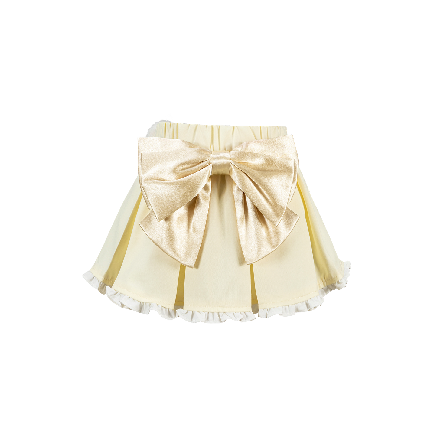 13DE MARZO BabyBear Pleated Skirt Yellow