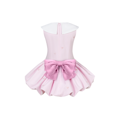 13DE MARZO BabyBear Bow Bubble Dress Pink