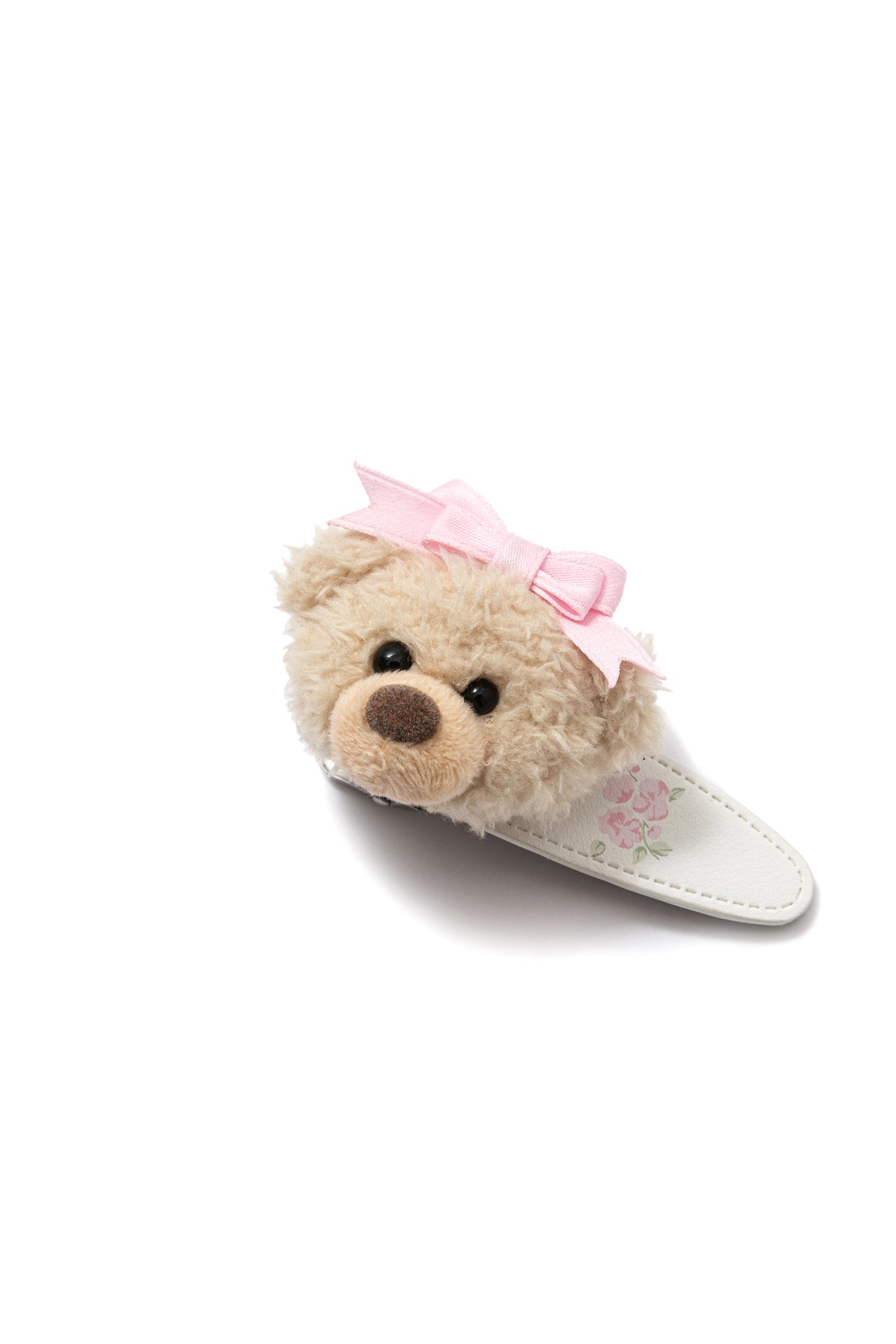 13DE MARZO Floral Print Bear Hair Clip