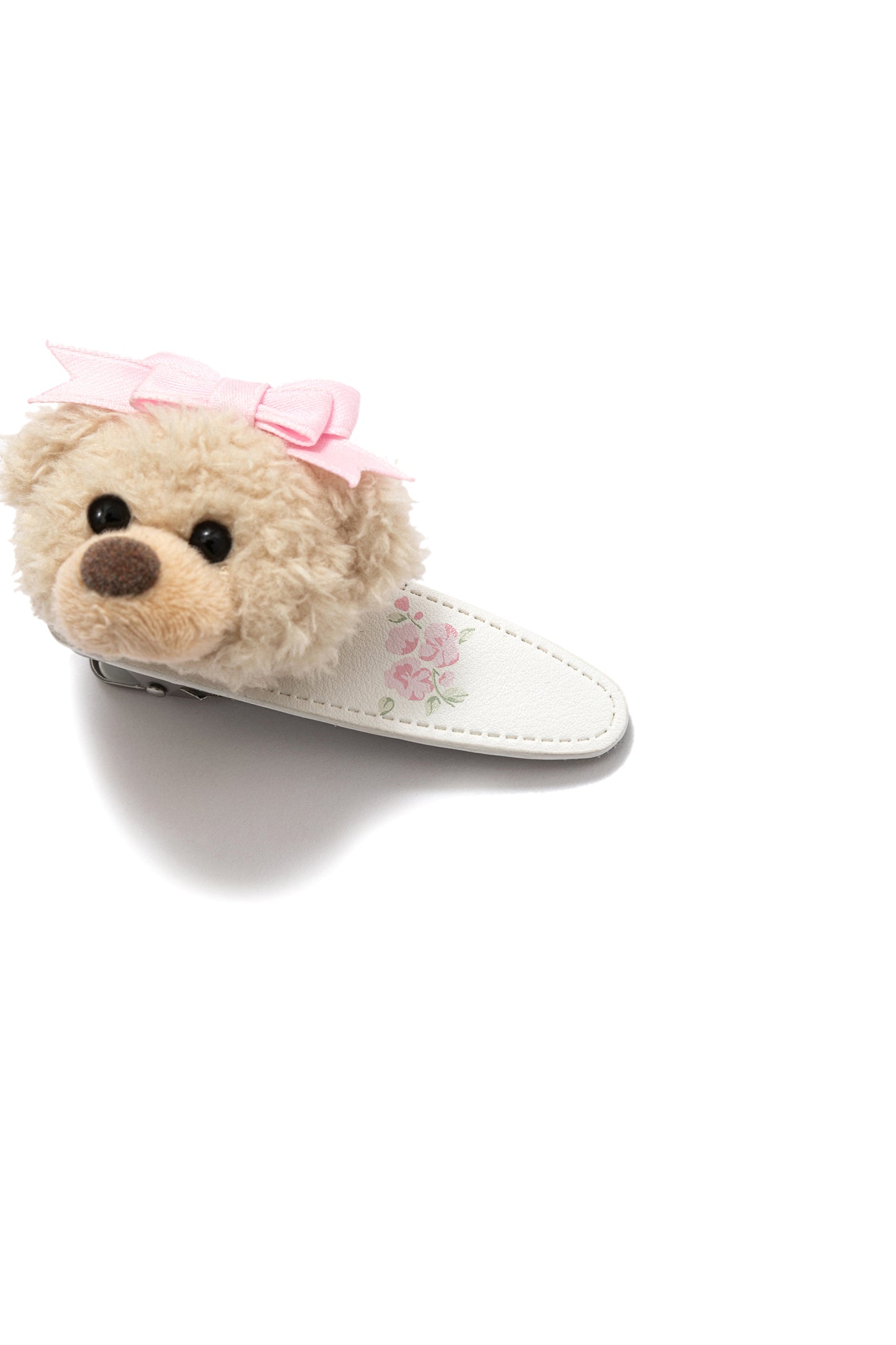 13DE MARZO Floral Print Bear Hair Clip