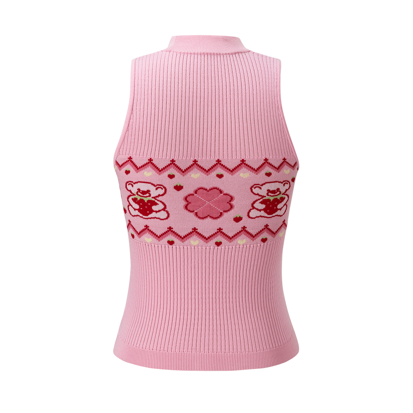 13DE MARZO Candy Color Knitted Vest Pink - 13DE MARZO