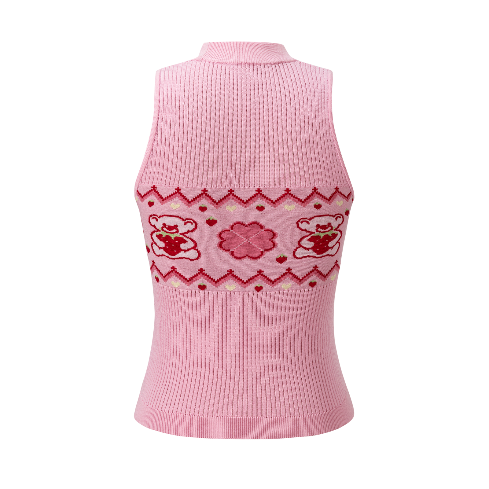 13DE MARZO Candy Color Knitted Vest Pink - 13DE MARZO