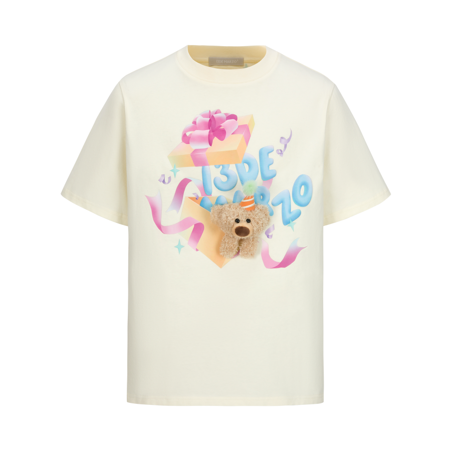 13DE MARZO Gift Box Bear T-shirt - 13DE MARZO