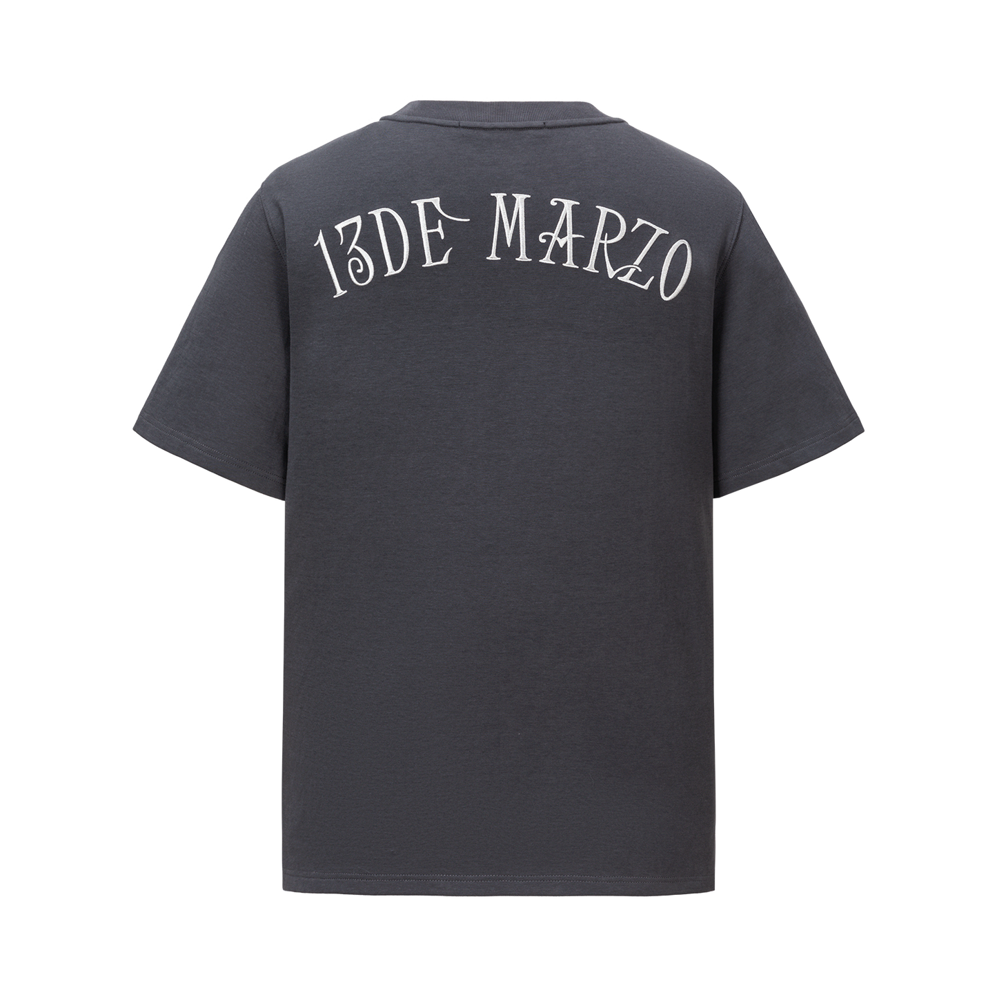 13DE MARZO Mini Bear Crewneck T-shirt Dark Grey