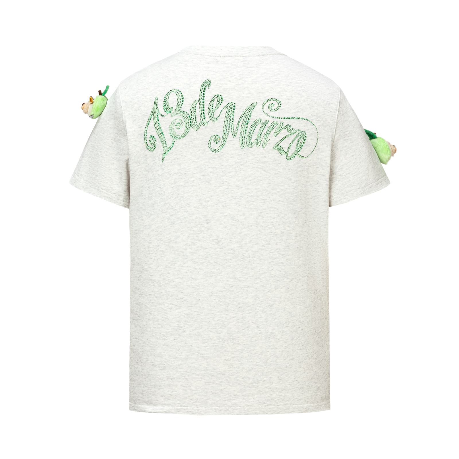 13DE MARZO Bear Print with Rhinestone T-shirt Grey - 13DE MARZO