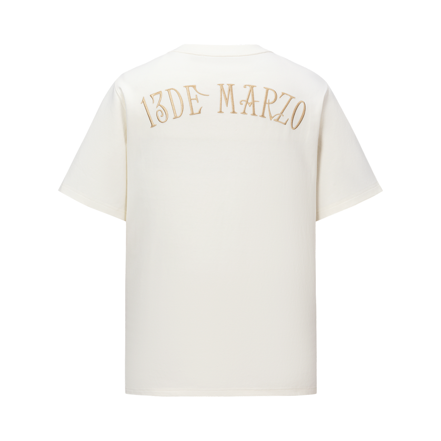 13DE MARZO Mini Bear Crewneck T-shirt Beige