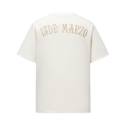 13DE MARZO Mini Bear Crewneck T-shirt Beige