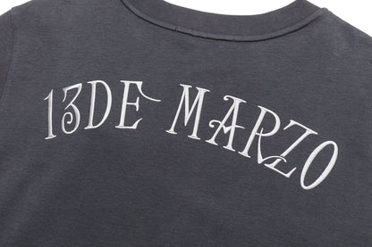 13DE MARZO Mini Bear Crewneck T-shirt Dark Grey