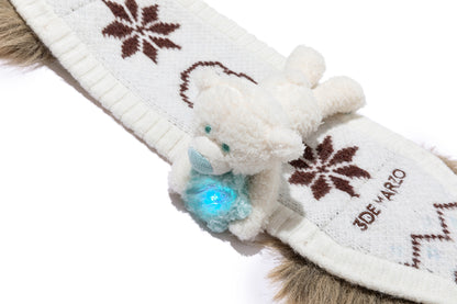13DE MARZO Luminous Bear Star Tie Ear Warmer Beige
