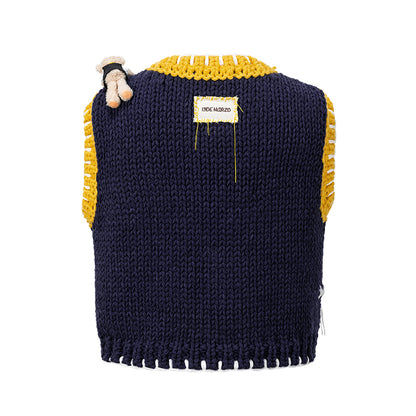 13DE MARZO Tailor Bear Tools Knit Vest - 13DE MARZO
