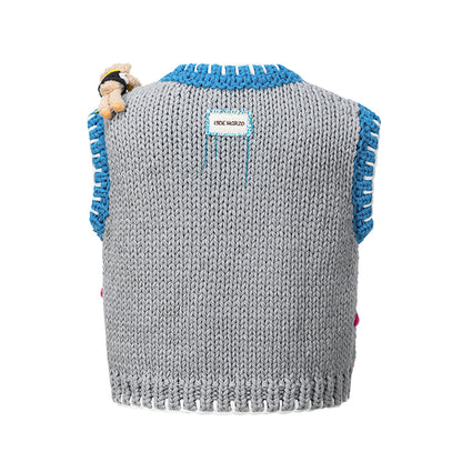 13DE MARZO Tailor Bear Tools Knit Vest - 13DE MARZO