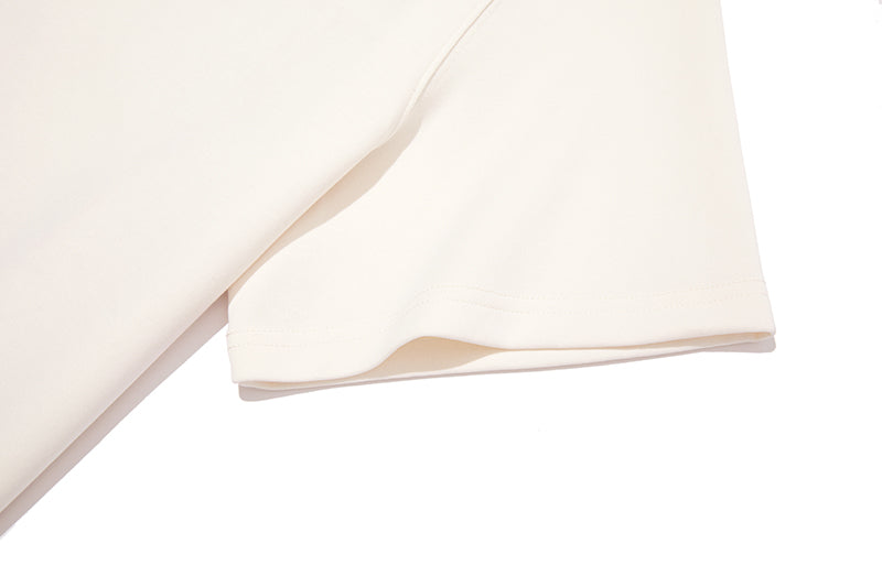 13DE MARZO Bear Hollow Heart T-shirt Beige