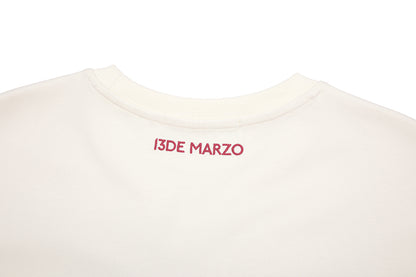 13DE MARZO Bear Hollow Heart T-shirt Beige