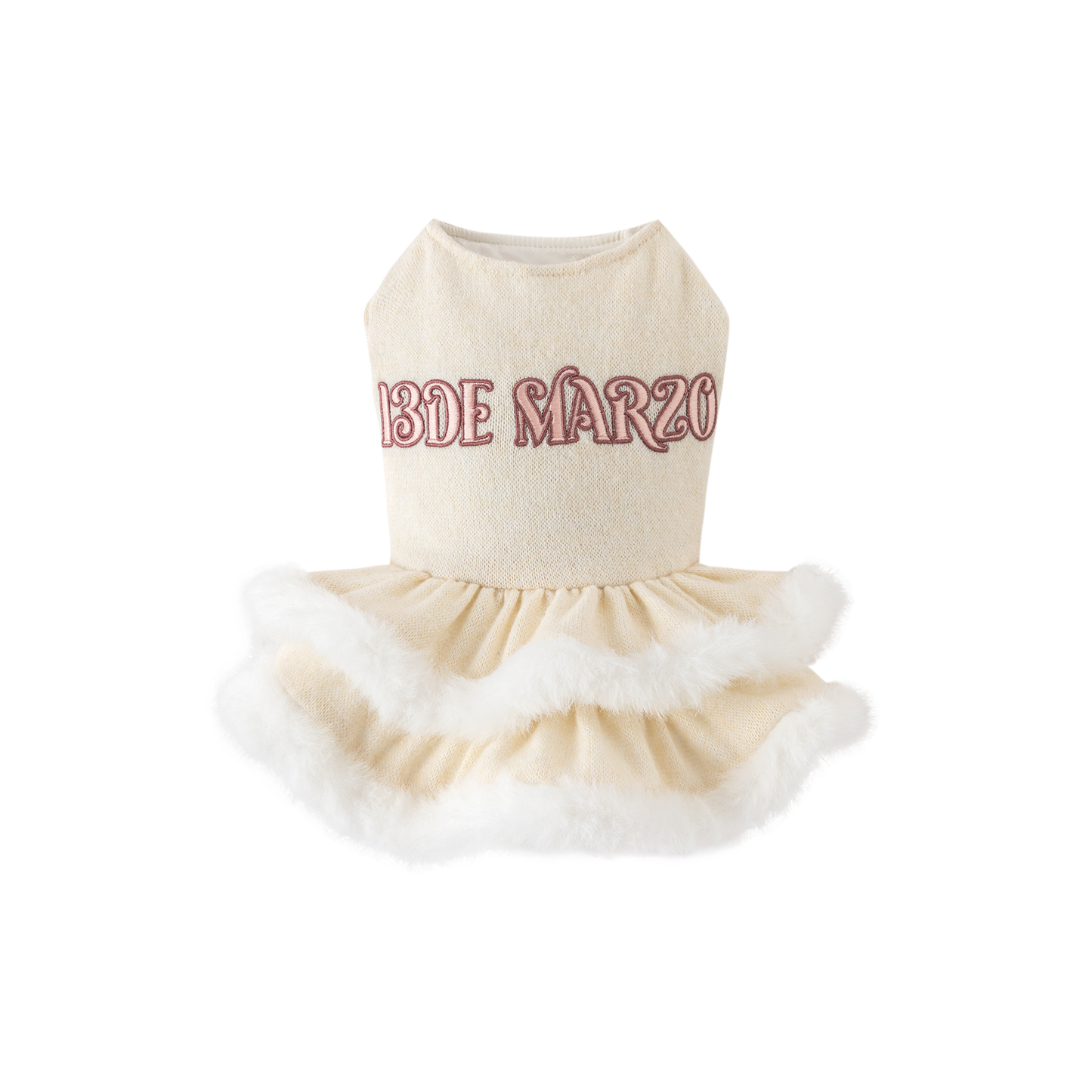 13DE MARZO ToBeMarzoBear Pet Dress White