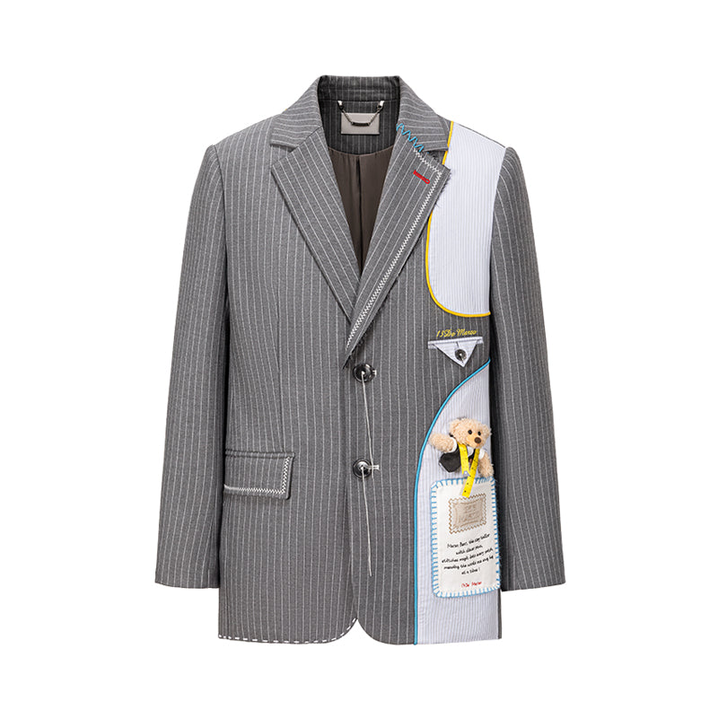 13DE MARZO Tailor Bear Patch Suit - 13DE MARZO