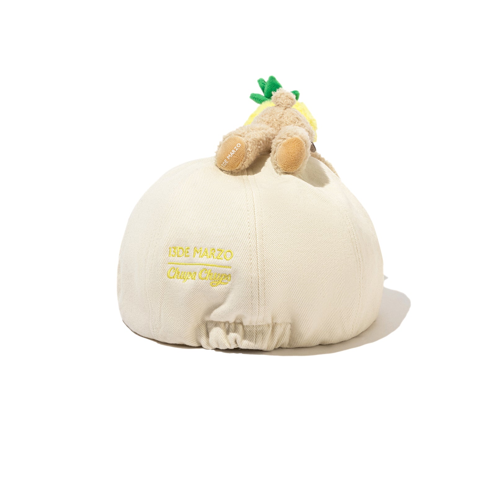 13DE MARZO Chain Detail Beret Beige - 13DE MARZO