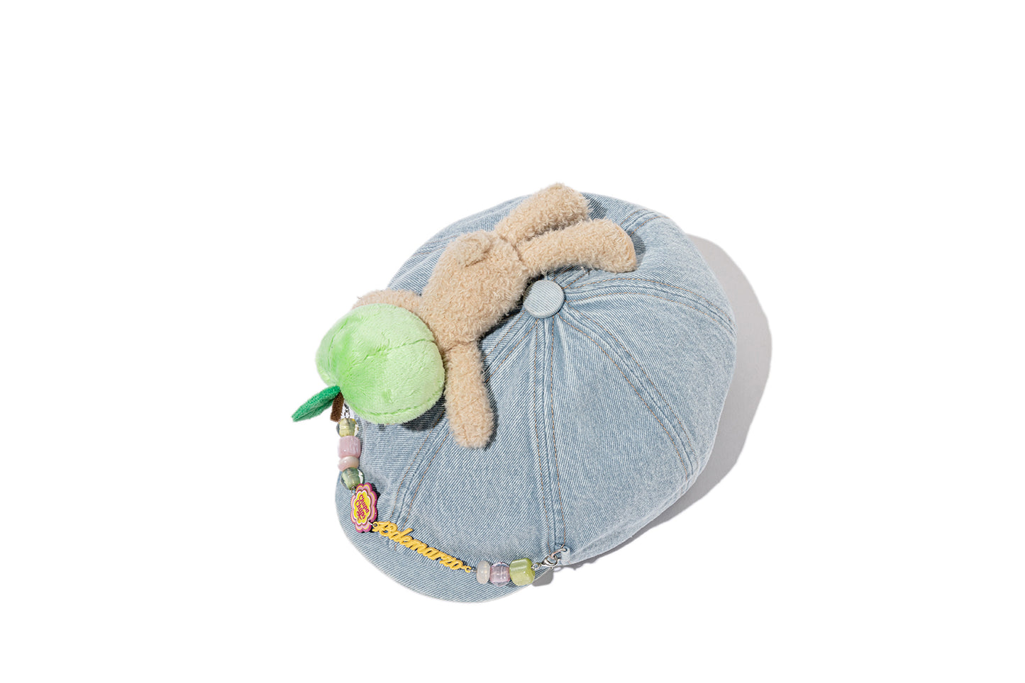 13DE MARZO Chain Detail Beret Blue - 13DE MARZO