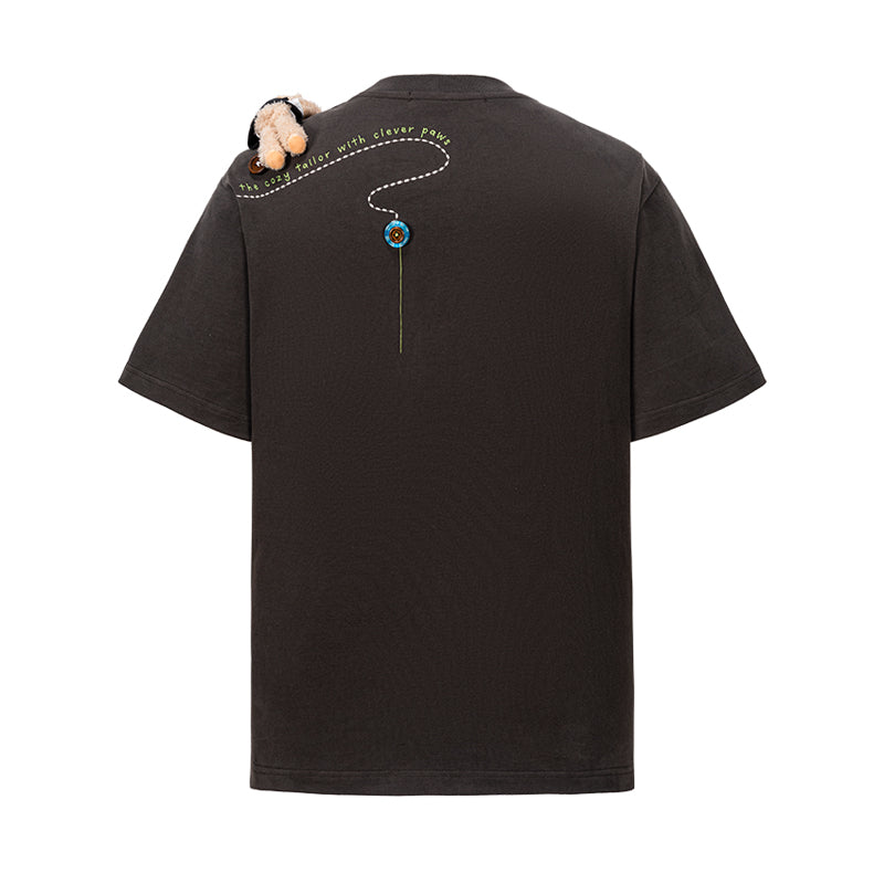 13DE MARZO Tailor Bear Printing T-shirt - 13DE MARZO