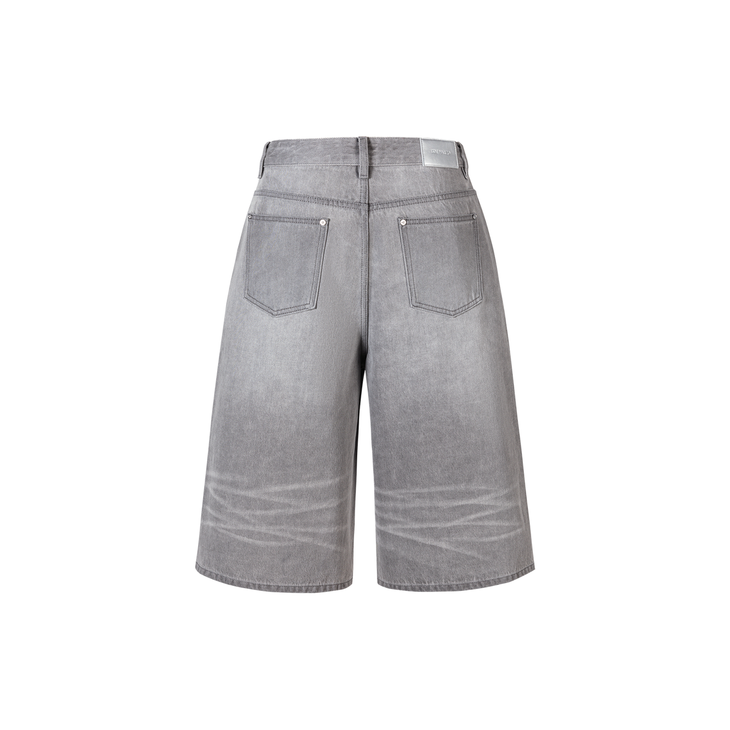 13DE MARZO Star Embellished Cropped Jeans Grey