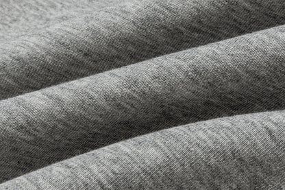 13DE MARZO Lace Trim Crop Sweatpants Grey