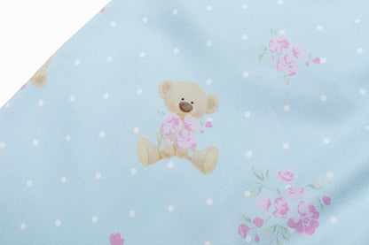 13DE MARZO All-Over Floral Print Loose Pants Blue