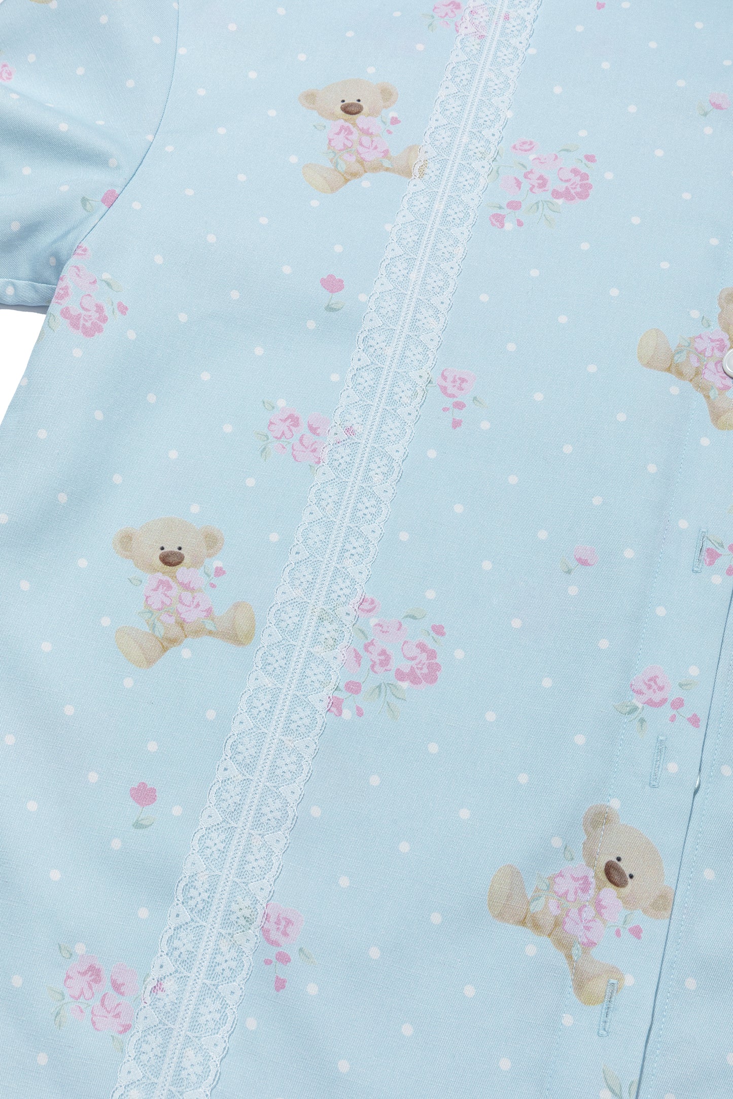 13DE MARZO All-Over Floral Print Shirt Blue