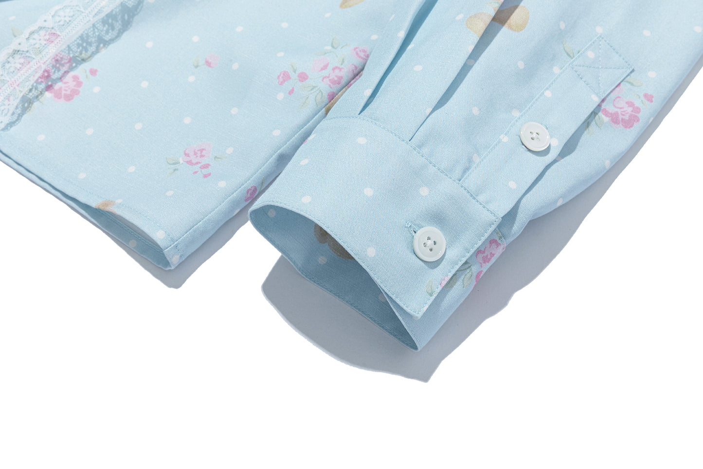 13DE MARZO All-Over Floral Print Shirt Blue