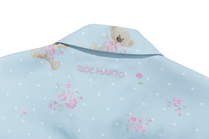 13DE MARZO All-Over Floral Print Shirt Blue
