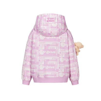 13DE MARZO BabyBear Bubblegum Zipup Hoodie Pink