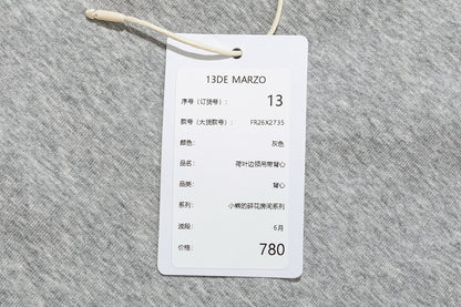 13DE MARZO Ruffle Collar Camisole Grey