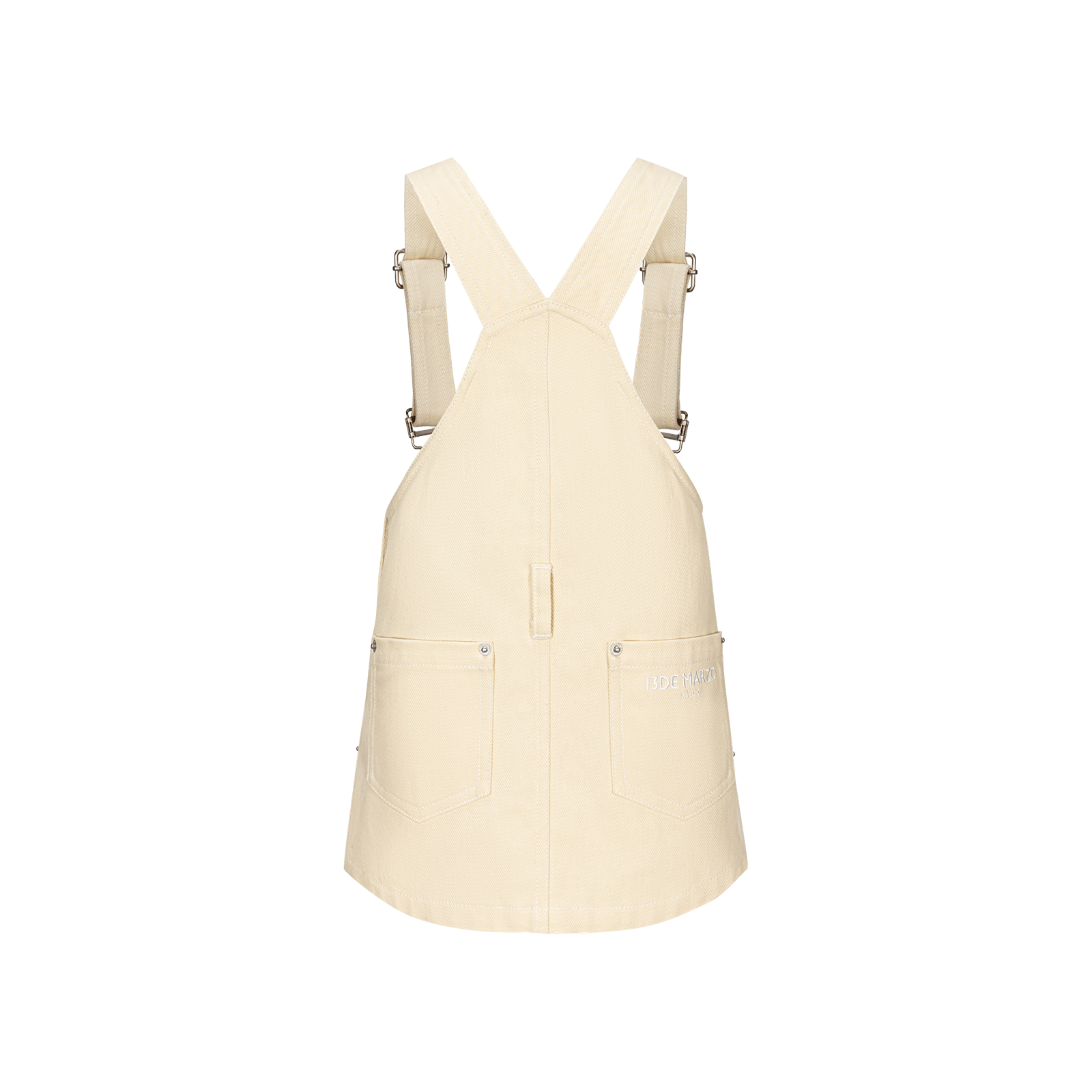 13DE MARZO Floral BabyBear Overall Khaki - 13DE MARZO