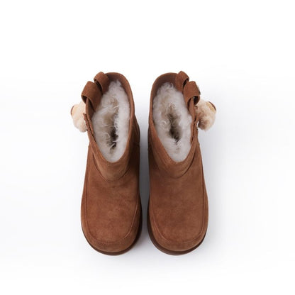 13DE MARZO Logo Snow Boots Brown - 13DE MARZO