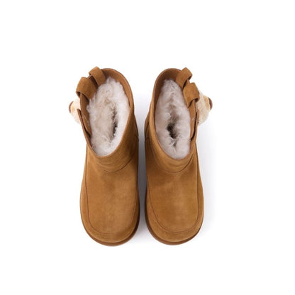 13DE MARZO Logo Snow Boots Khaki - 13DE MARZO