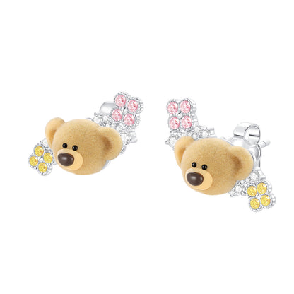 13DE MARZO Monet's Garden Crystal Rhinestone Earrings - 13DE MARZO