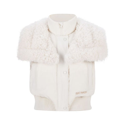 13DE MARZO Doozoo Detachable Short Down Jacket Beige - 13DE MARZO