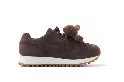 13DE MARZO Round-Toe Casual Sneakers Brown