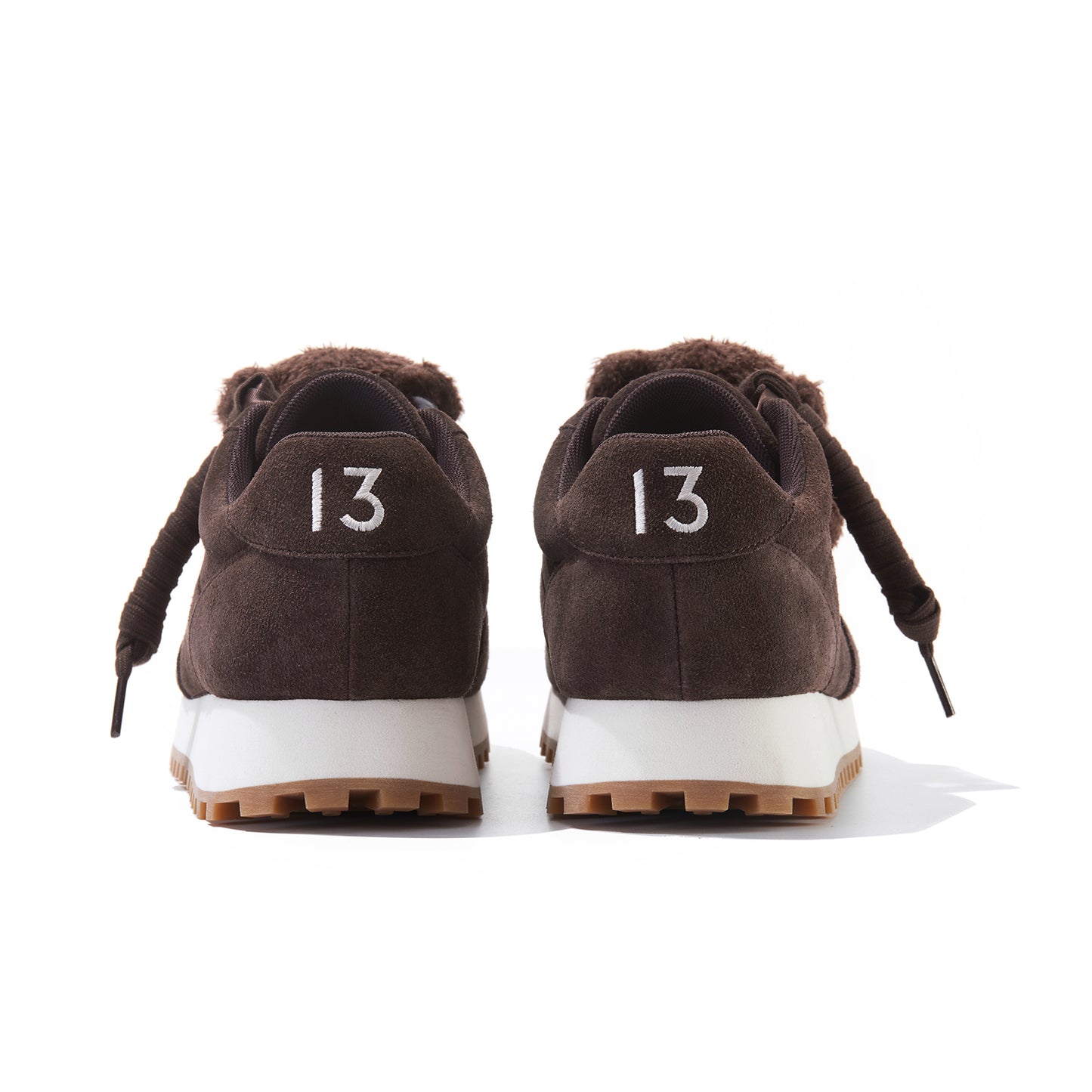 13DE MARZO Round-Toe Casual Sneakers Brown