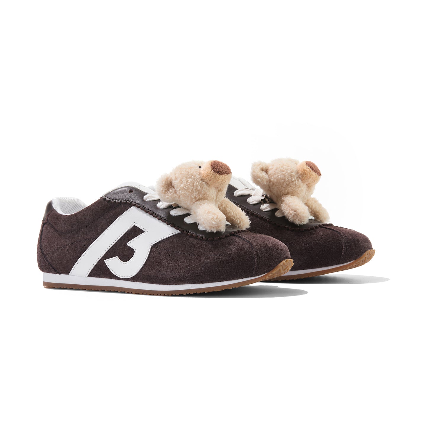 13DE MARZO Casual Retro Jogging Shoes Brown