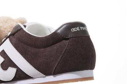 13DE MARZO Casual Retro Jogging Shoes Brown