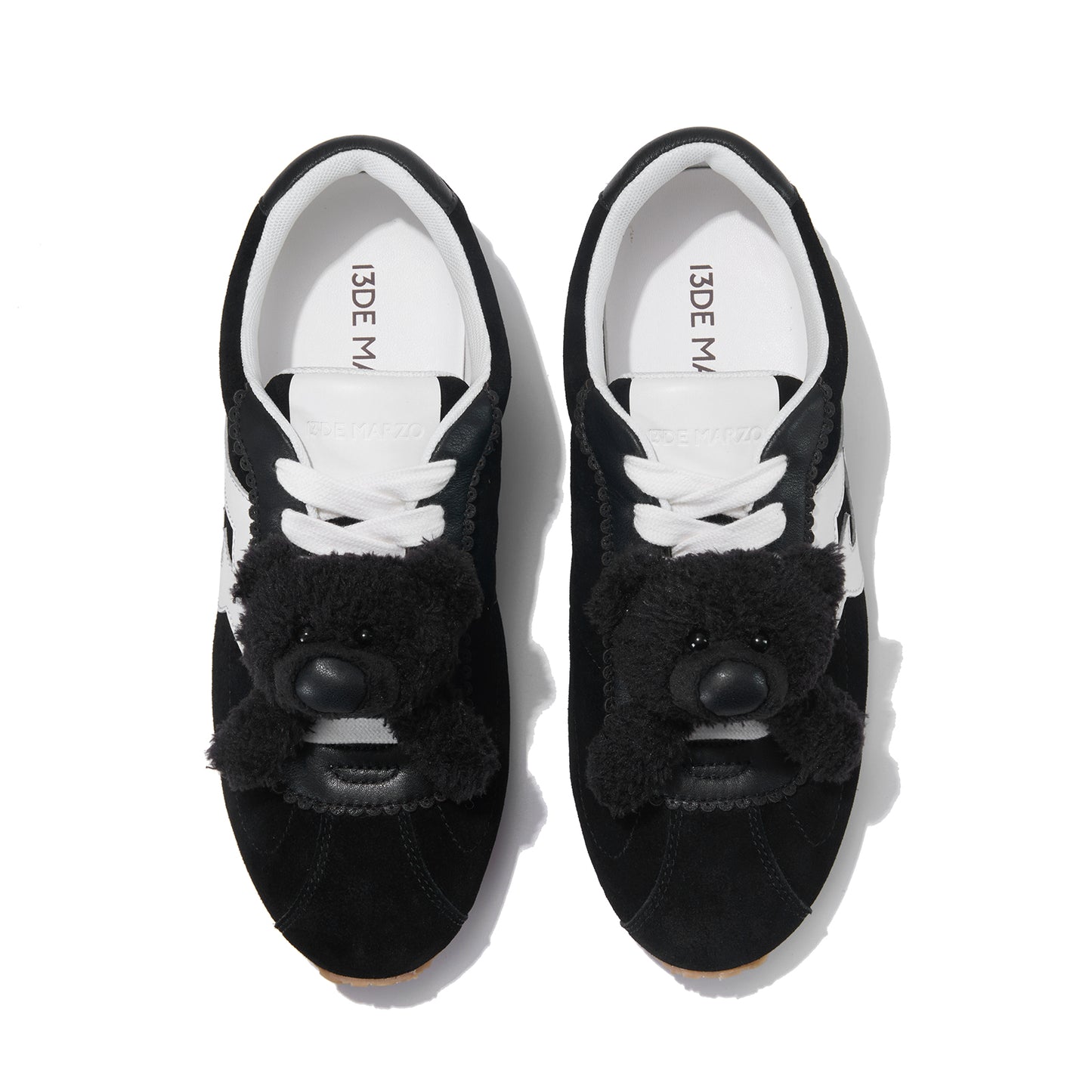 13DE MARZO Casual Retro Jogging Shoes Black