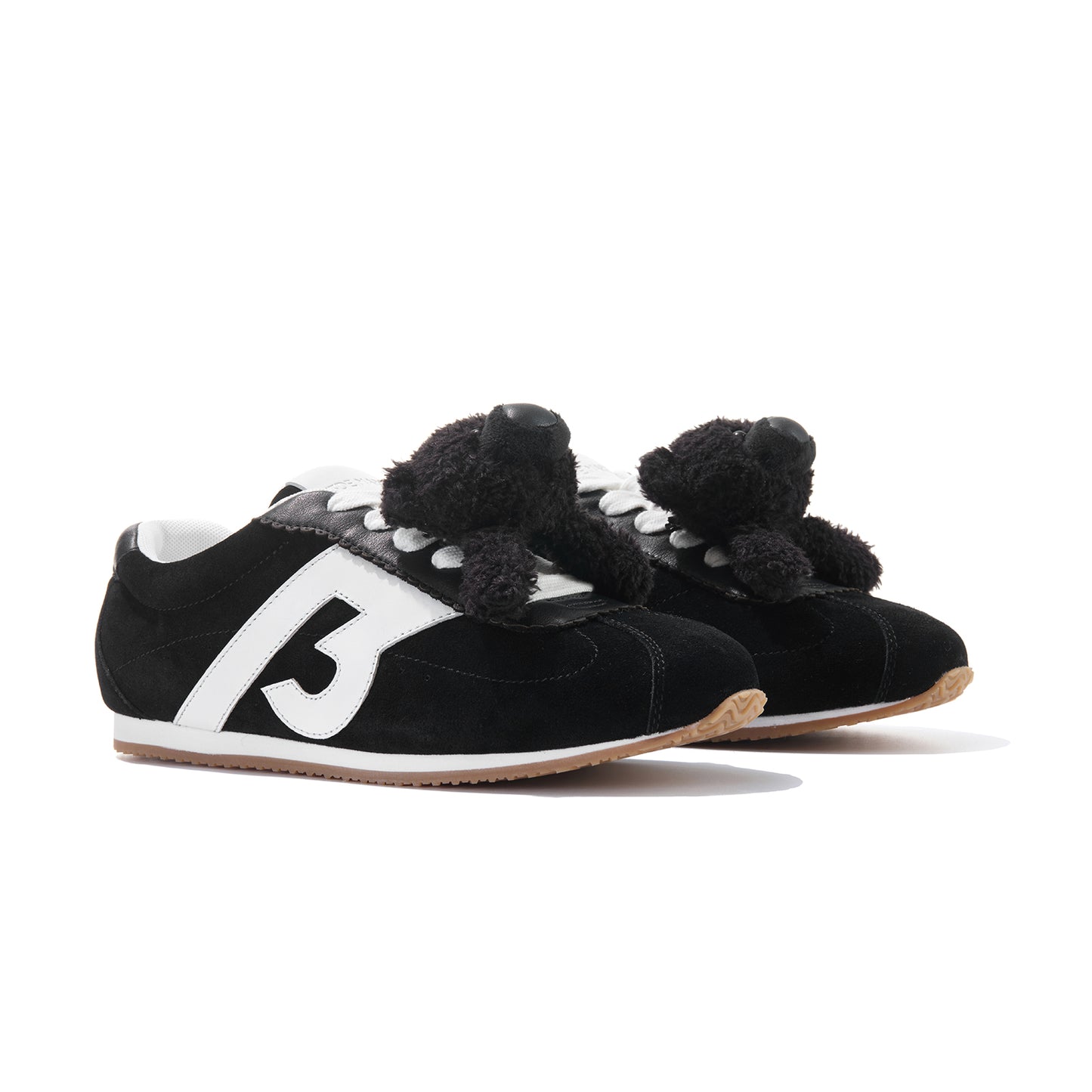 13DE MARZO Casual Retro Jogging Shoes Black