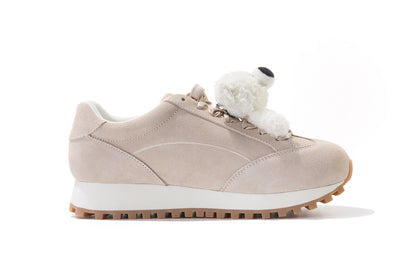 13DE MARZO Round-Toe Casual Sneakers Khaki