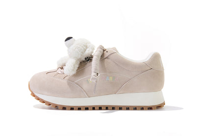 13DE MARZO Round-Toe Casual Sneakers Khaki